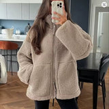 Fleece Jacket with High Neck and Zip Front