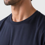 Fitted Short Sleeve Shirt with Round Neck