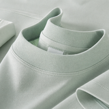 Fitted Short Sleeve Shirt with Round Neck