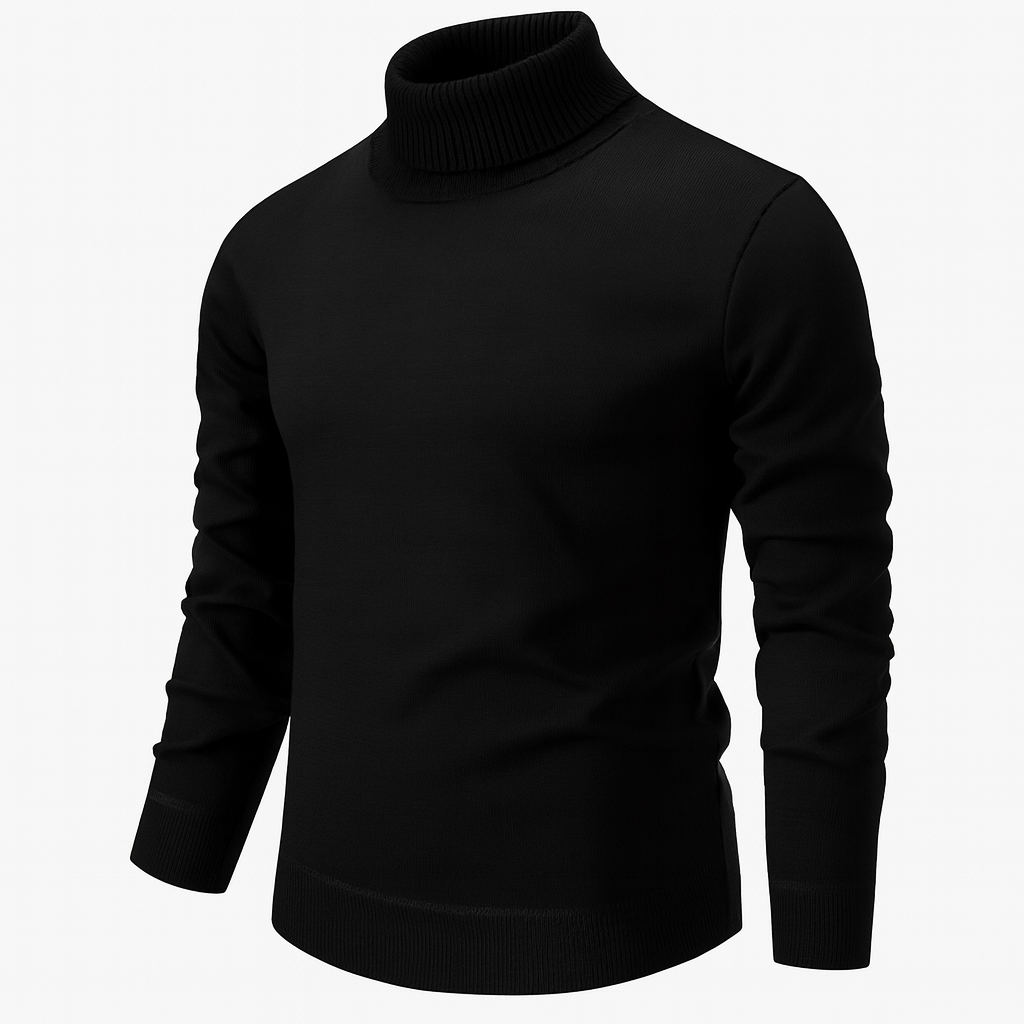 Slim-Fit Knit Turtleneck Sweater