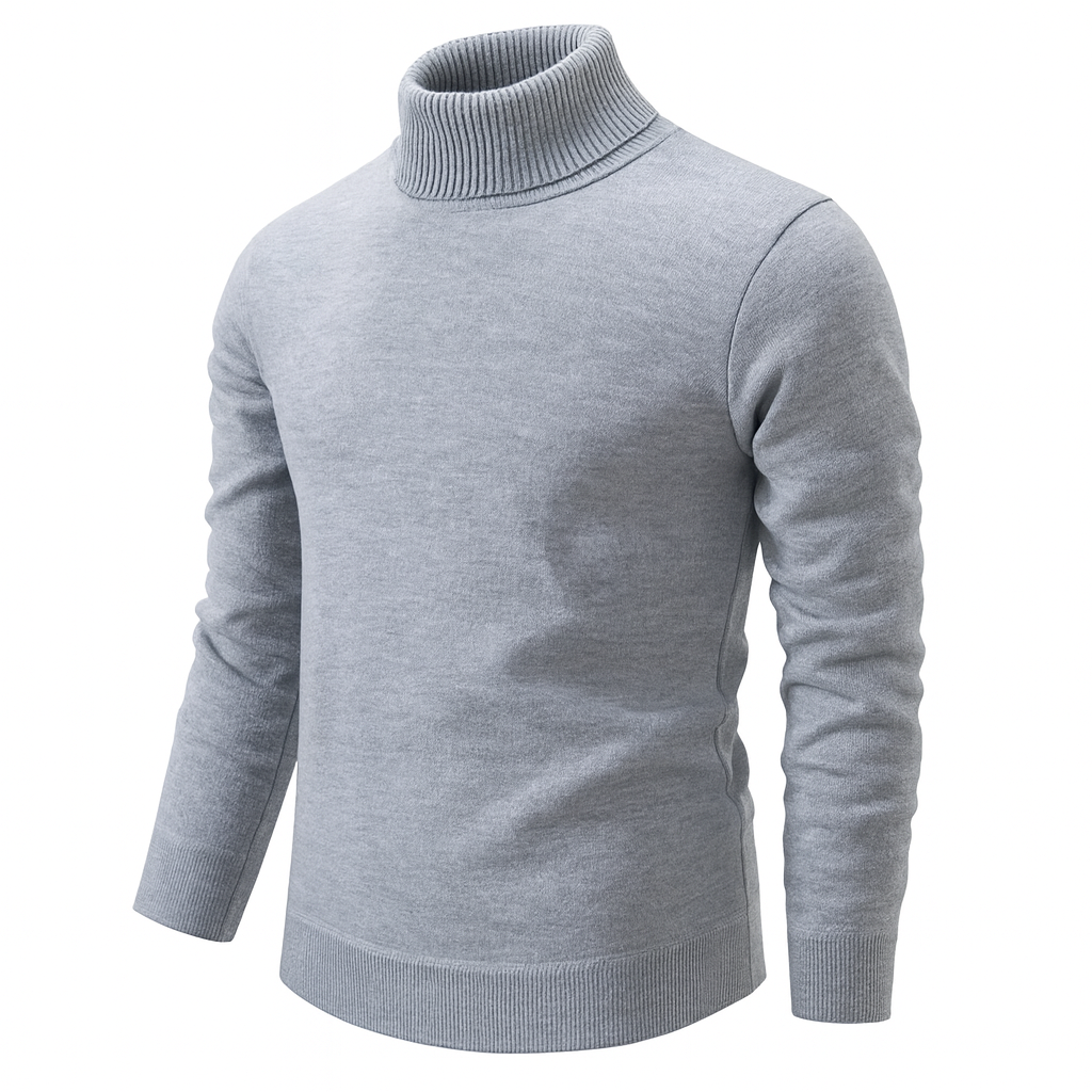Slim-Fit Knit Turtleneck Sweater