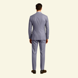 Tailored Suit Set with Single-Breasted Blazer and Straight-Leg Pants