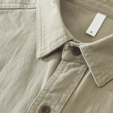 Button-Front Overshirt with Patch Pockets