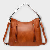 Hobo Crossbody Bag with Zip Pockets