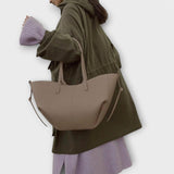 Oversized Shoulder Tote Bag with Drawstring