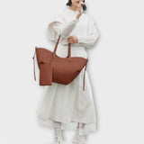 Oversized Shoulder Tote Bag with Drawstring