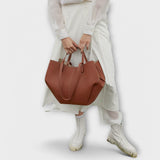 Oversized Shoulder Tote Bag with Drawstring