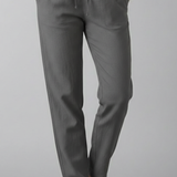 Tapered Linen Trousers with Elastic Waist