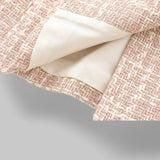 Double-Breasted Tweed Blazer with Notched Lapel and Flap Pockets