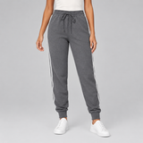 Drawstring Tapered Leg Jogger Pants with Cuffed Hem