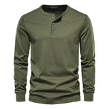Men's Long Sleeve Shirt with Button Closure