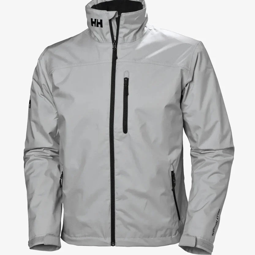 Men's Zip-Front Jacket with Stand Collar and Chest Pocket