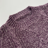 Cable Knit Mini Sweater Dress with Ribbed Trim