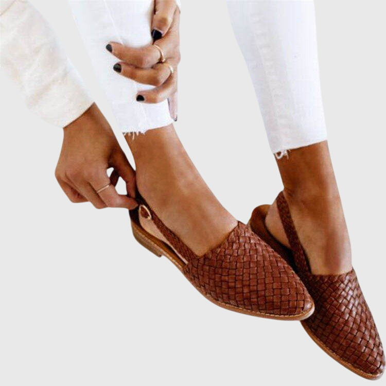 Madeleine | Woven Slip-On Sandals Women Casual Comfortable