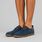 Men's Suede Derby Shoes with Lace-Up