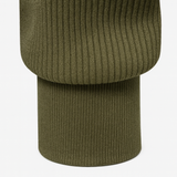 Quarter-Zip Ribbed Knit Sweater