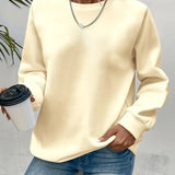 Women's Round Neck Sweater with Long Sleeves for Everyday Wear
