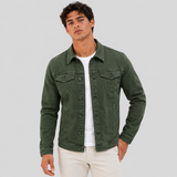 Men's Trucker Jacket – Button-Front Casual Jacket with Chest Pockets for Everyday Wear