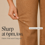 Wide-Leg Pants with Double Button and High Waist