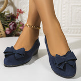 Bow Detail Ballet Flats with Round Toe