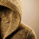Hooded Long Cardigan with Toggle Front and Side Pockets