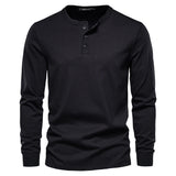 Men's Long Sleeve Shirt with Button Closure