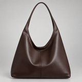 Faux Leather Hobo Bag with Wide Shoulder Strap