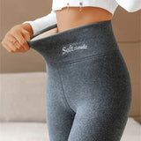 High-Waisted Fleece-Lined Tapered Leggings