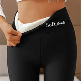 High-Waisted Fleece-Lined Tapered Leggings