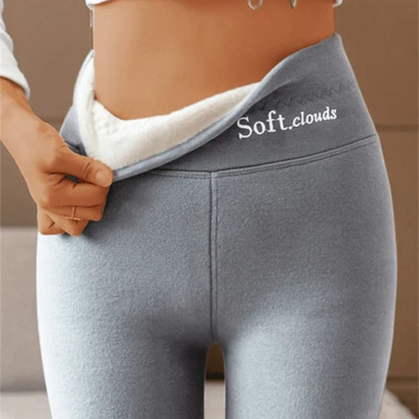 High-Waisted Fleece-Lined Tapered Leggings