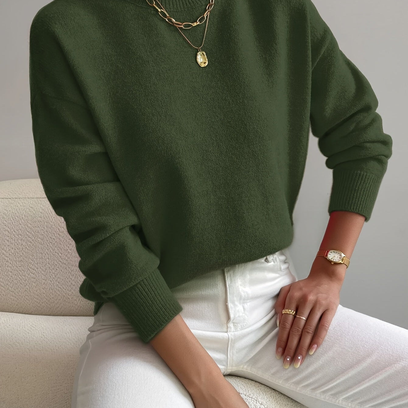 Women's Turtleneck Knit Sweater