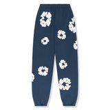 Women's Floral Print Tracksuit with Pullover Hoodie and Drawstring Jogger Pants