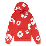 Women's Floral Print Tracksuit with Pullover Hoodie and Drawstring Jogger Pants