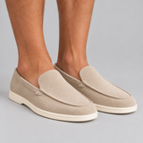 Slip-On Loafers with Round Toe and Flat Sole