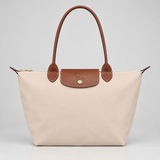 Women's Tote Bag with Long Shoulder Straps and Zipper Closure