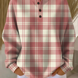 Color Block Waffle Knit Sweater with Crew Neck