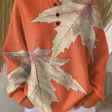 Color Block Waffle Knit Sweater with Crew Neck