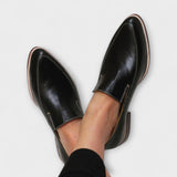Orlena | Classic Leather Loafers Women Sleek Slip-On Shoes