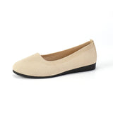 Knit Slip-On Flats with Round Toe
