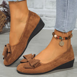 Bow Detail Ballet Flats with Round Toe