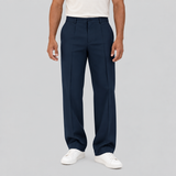 Pleated High-Waist Wide-Leg Trousers