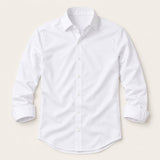 Men's Tailored Long Sleeve Shirt with Point Collar