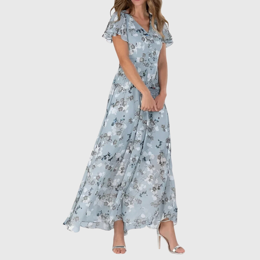 Amelie | Floral V-Neck Elegant Maxi Dress Women Summer