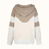 Cowl Neck Sweater with Drawstring and Front Pocket