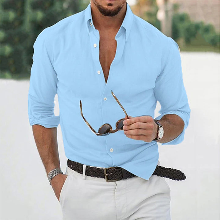 Men's Long Sleeve Button-Up Shirt