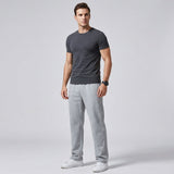 Straight-Leg Jogger Pants with Drawstring Waist