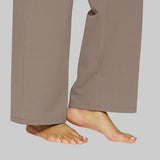 Wide-Leg High-Waisted Stretch Pants with Side Pockets