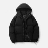 Women's Hooded Quilted Puffer Jacket with Zip Front