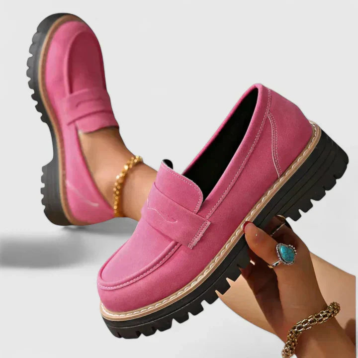 Darevia | Platform Loafers Women Slip-On Comfort Shoes