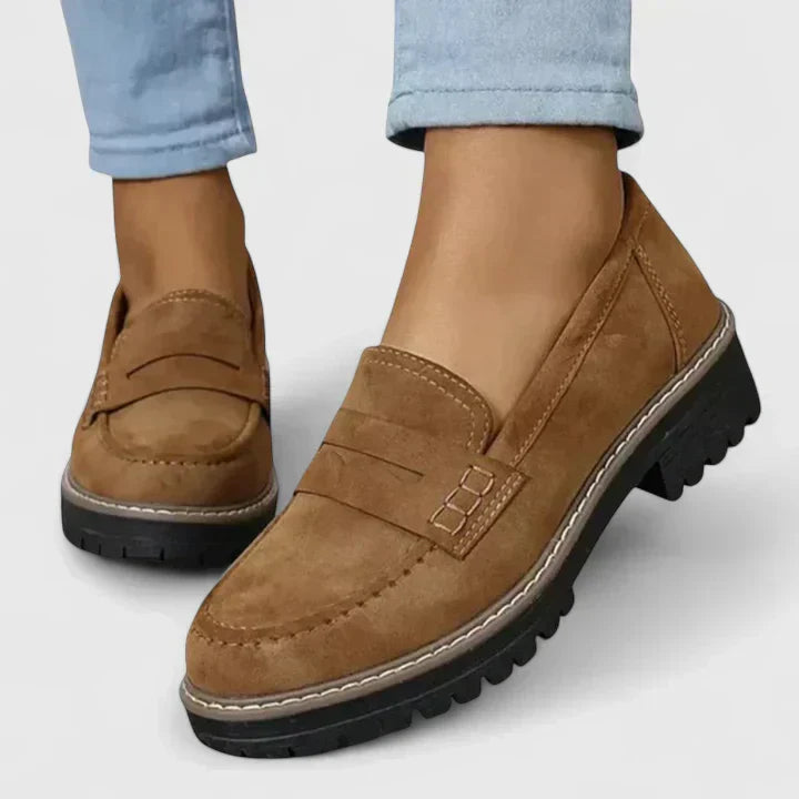 Darevia | Platform Loafers Women Slip-On Comfort Shoes